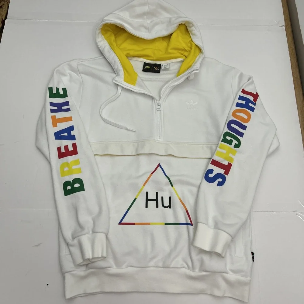 Vintage Mens M Pharrell‎ Williams Adidas Hu Human Race Hoodie 60097